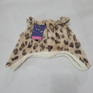 Girls Trapper Hat Cheetah Leopard Print Size 2T-5T by Cherokee